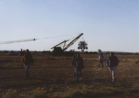 team leaving launch area