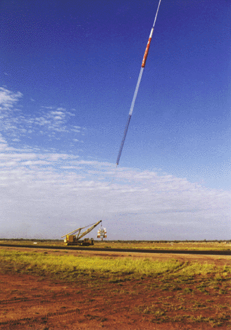 crane just before launch