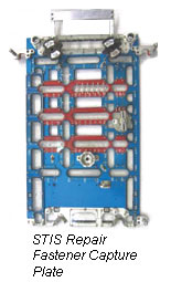 STIS repair fastener capture plate